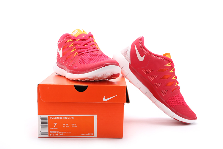 Nouveau Nike Free 5.0 plus les hommes de jaune o blanc rouge chaussures de course (5)